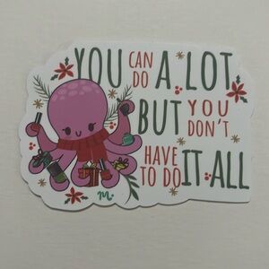 $1 Add-on Maniology Sticker Retired Winter Design Octopus You Can Do A Lot